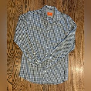 TALLIA Checkered Button Down Shirt